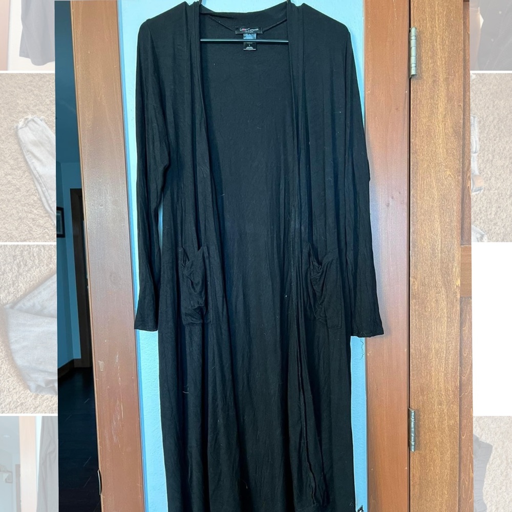long thin cardigan